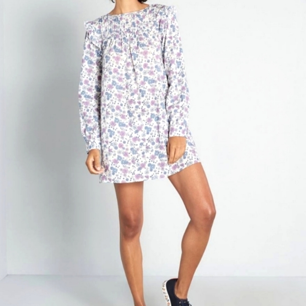 Modcloth Prairie Doll mini dress women's size Large